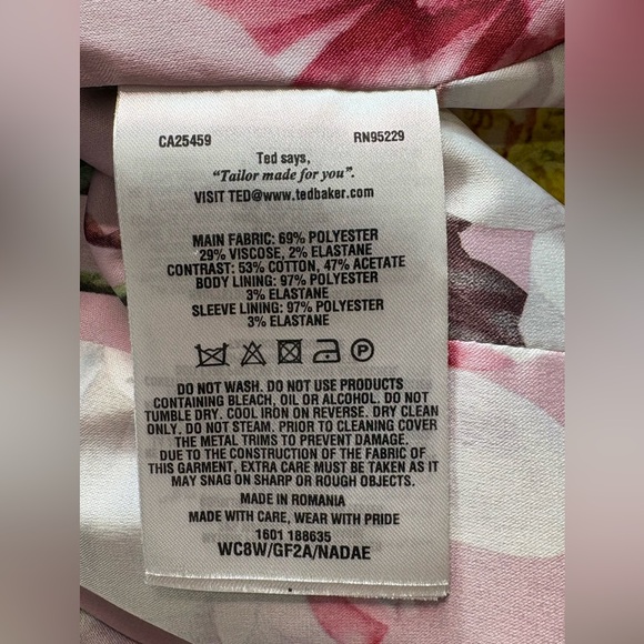 Ted Baker Black Textured Zip Top with Rose Gold Hardware - Picture 11 of 12